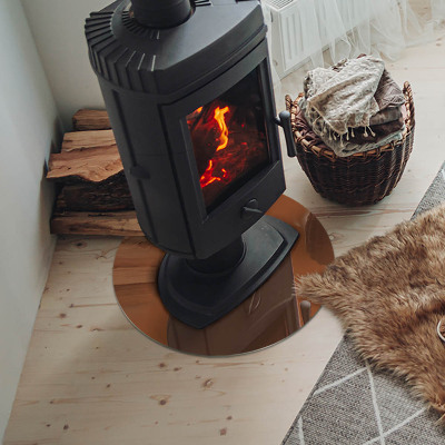 Plaat onder houtkachel Kleur bruin