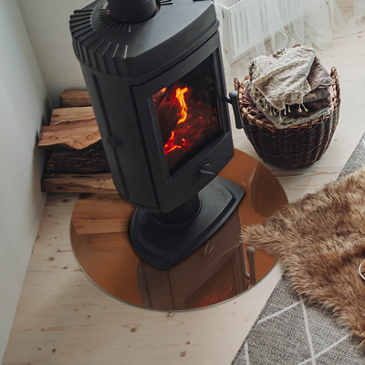 Plaat onder houtkachel Kleur bruin