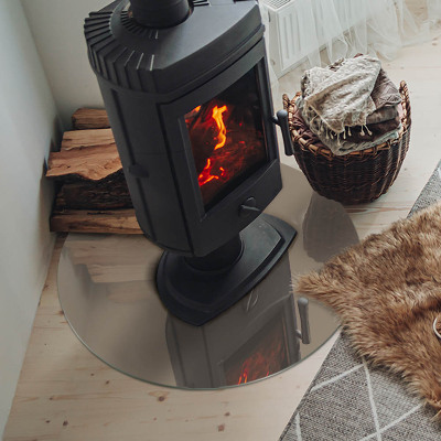 Vloerplaat voor kachel Kleur bruin