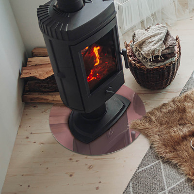 Plaat onder houtkachel Kleur roze