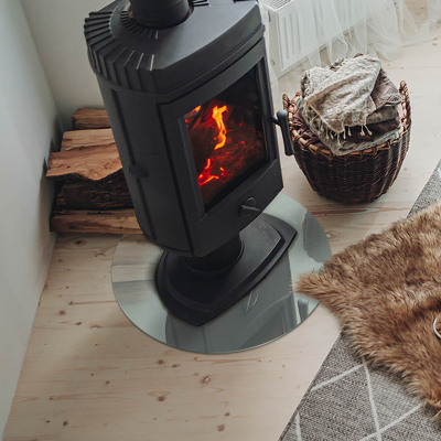 Szyba pod kominek Kolor Jasnozielony