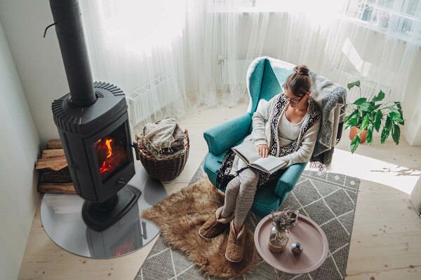 Plaat onder houtkachel Kleur grijs