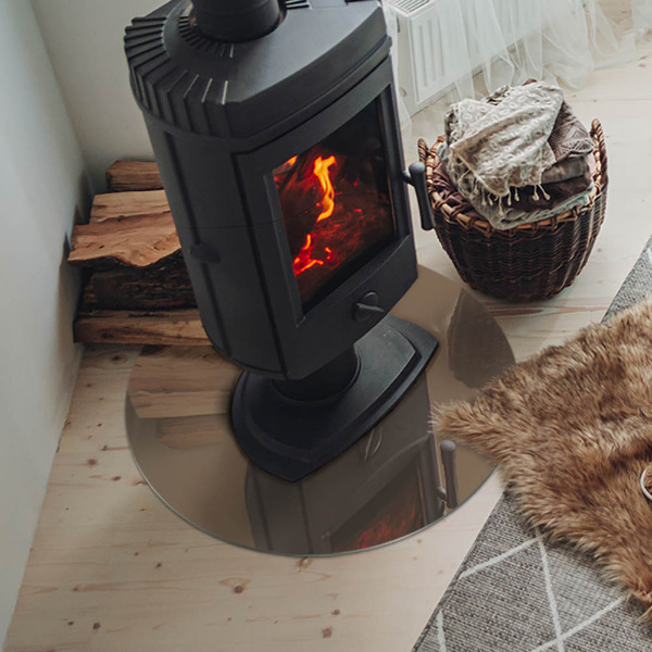 Onderplaat kachel Kleur bruin