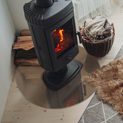 Szkło pod kominek Kolor Brązowy