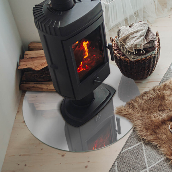 Vloerplaat voor kachel Kleur grijs