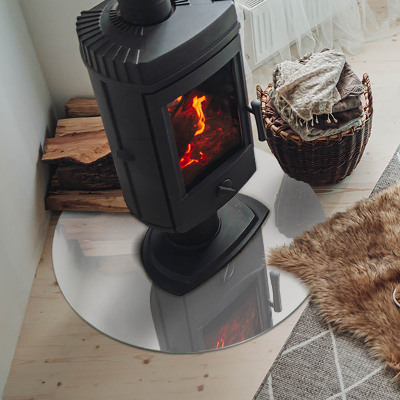 Plaat onder houtkachel Kleur grijs