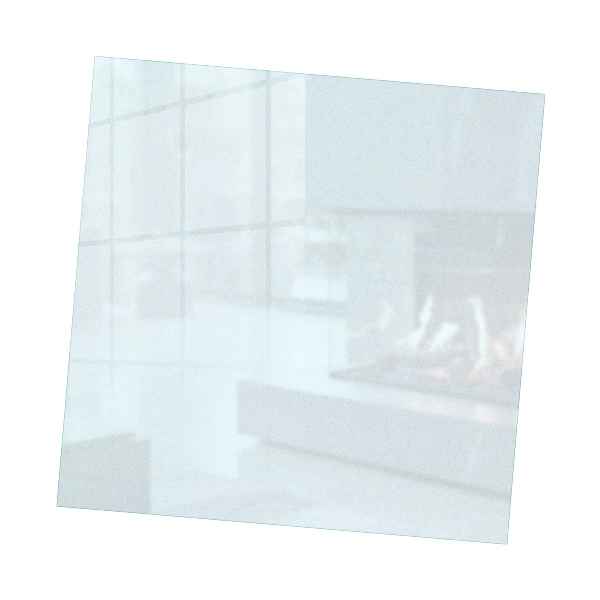 met visueel matglas-effect