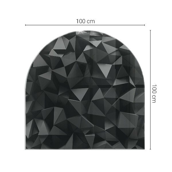 Halfronde vloerplaat openhaard Geometrie in drie dimensies