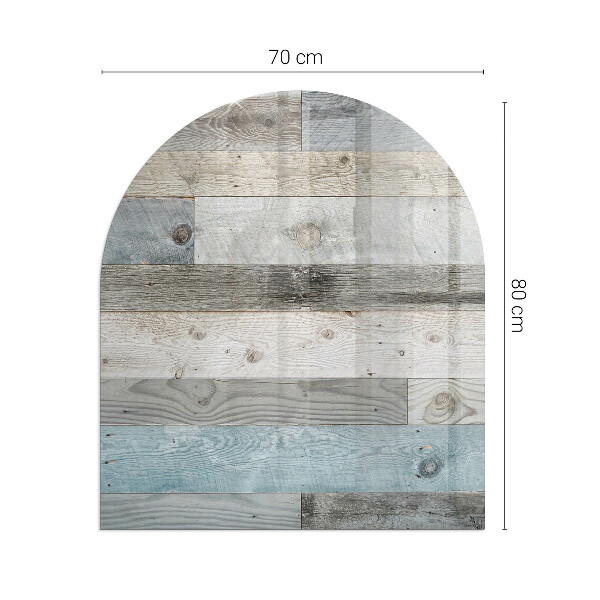 Panel kominkowy półowalny Kolory desek w różnorodnych tonacjach