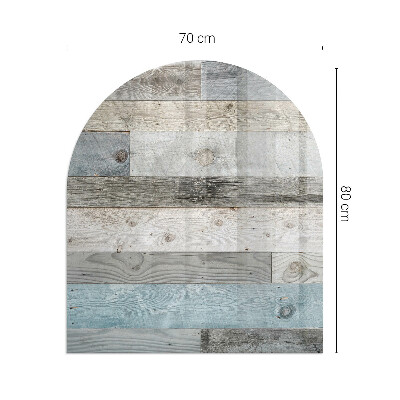 Panel kominkowy półowalny Kolory desek w różnorodnych tonacjach