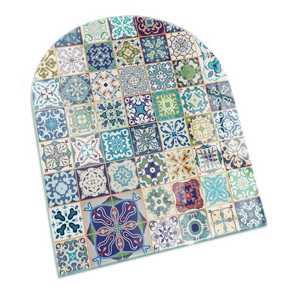 Halfronde vloerplaat openhaard Mozaïek decoratieve patronen