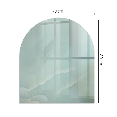 Panel kominkowy półowalny Marmurowy motyw w subtelnych tonach