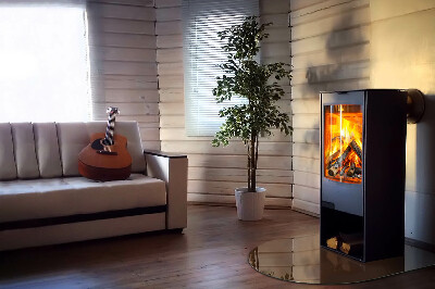 Halfronde vloerplaat openhaard Kleur bruin