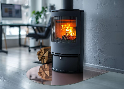 Panel kominkowy półowalny Kolor Różowy