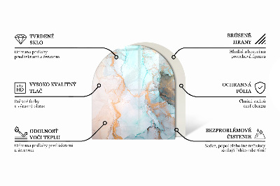 Halfronde vloerplaat openhaard Kleur grijs