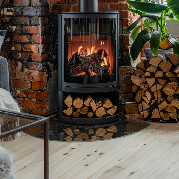 Szkło hartowane pod kozę ćwiartka Abstrakcyjne formy chmur w bryłach