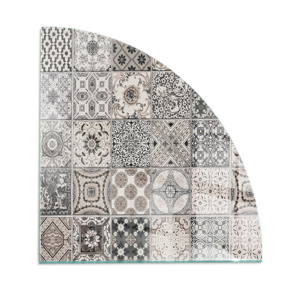 Szkło pod kozę ćwiartka Kaflowe wzory dekoracyjne