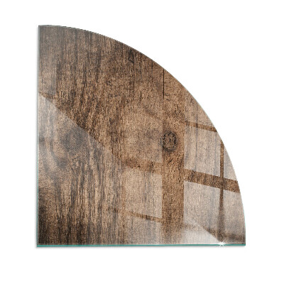 Szkło hartowane pod kozę ćwiartka Wzór sosnowego drewna