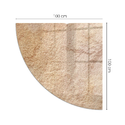 Szkło pod kozę ćwiartka Natura kamiennej struktury