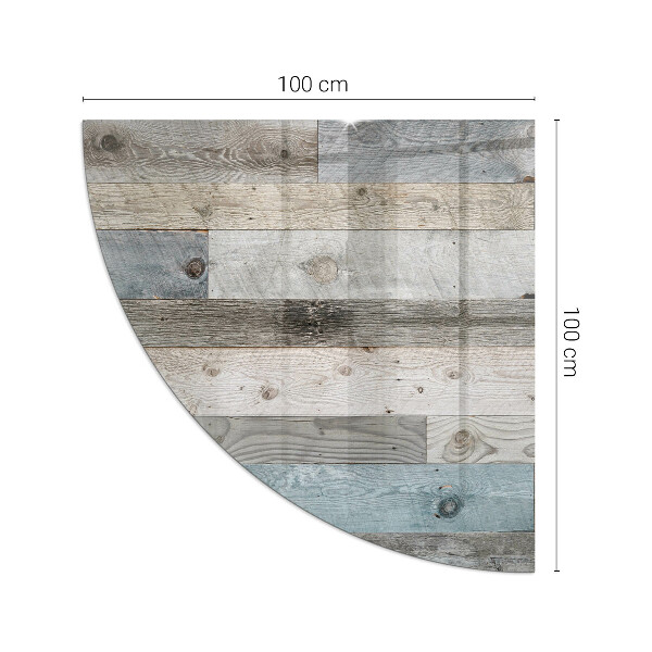 Kwartcirkel onderplaat kachel Kleuren van het bord in diverse tinten.