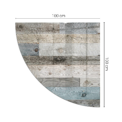 Kwartcirkel onderplaat kachel Kleuren van het bord in diverse tinten.