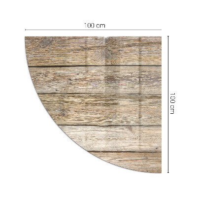 Szkło pod kozę ćwiartka Deski w naturalnym stylu