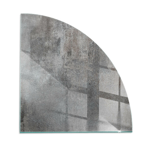 Kwartcirkel onderplaat kachel Ruwe structuurpatroon