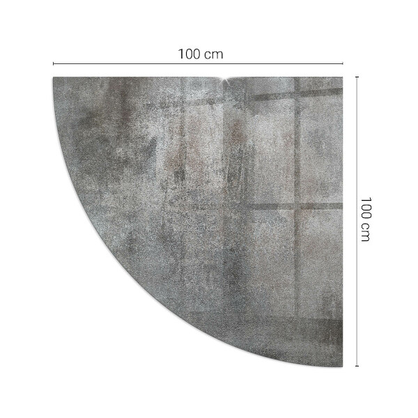 Kwartcirkel onderplaat kachel Ruwe structuurpatroon