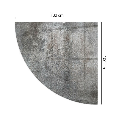 Kwartcirkel onderplaat kachel Ruwe structuurpatroon