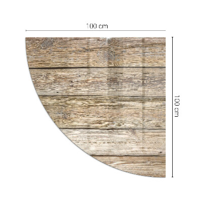 Szkło pod kozę ćwiartka Drewniane słoje w naturalnym stylu