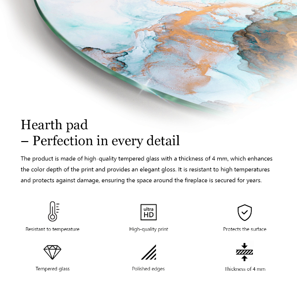 Kwartcirkel onderplaat kachel Bloemenmotief met vlinders