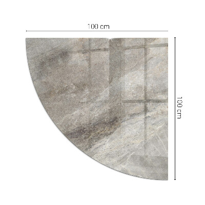 Kwartcirkel onderplaat kachel Patroon geïnspireerd op steen