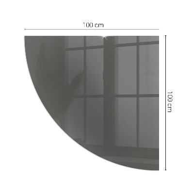 Kwartcirkel onderplaat kachel Kleur: Grijsbruin