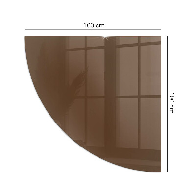 Szkło hartowane pod kozę ćwiartka Kolor Brązowy