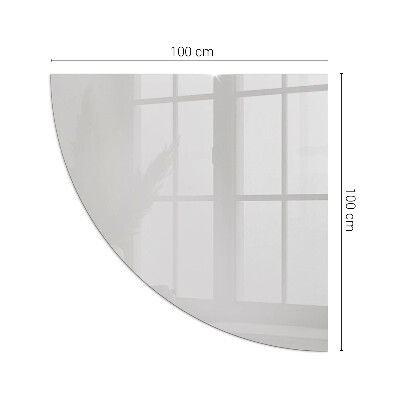 Kwartcirkel vloerplaat voor kachel Kleur grijs