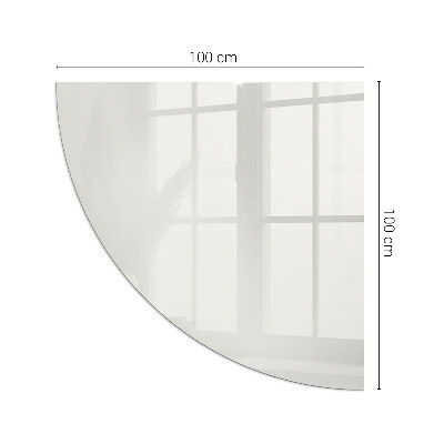 Kwartcirkel vloerplaat voor kachel Kleur grijs