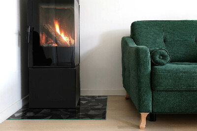 Podkładka pod kominek Trójwymiarowy wzór geometryczny