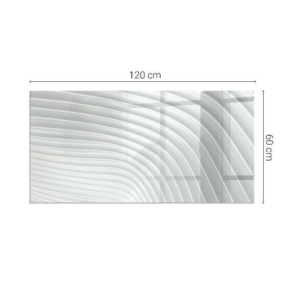 Plaat voor onder kachel Golven van verfijnde patronen