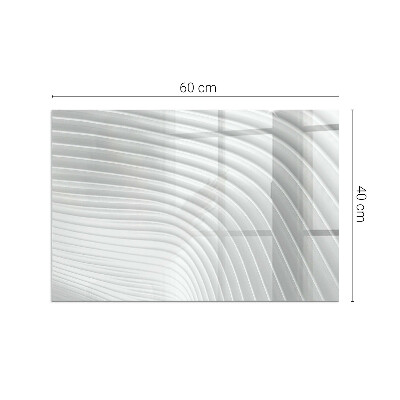 Plaat voor onder kachel Golven van verfijnde patronen