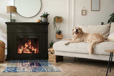 Podkładka pod kominek Stylowe wzory inspirowane ceramiką