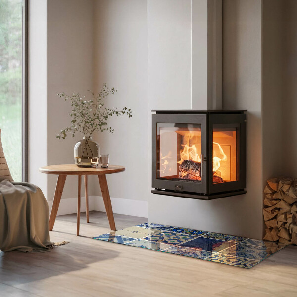 Vloerplaat openhaard Stijlvolle ontwerpen geïnspireerd op keramiek.