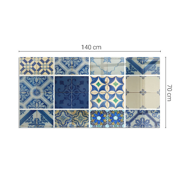 Podkładka pod kominek Stylowe wzory inspirowane ceramiką