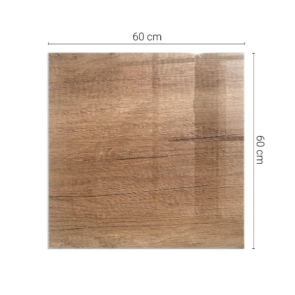 Plaat voor onder kachel Hout in een natuurlijke stijl