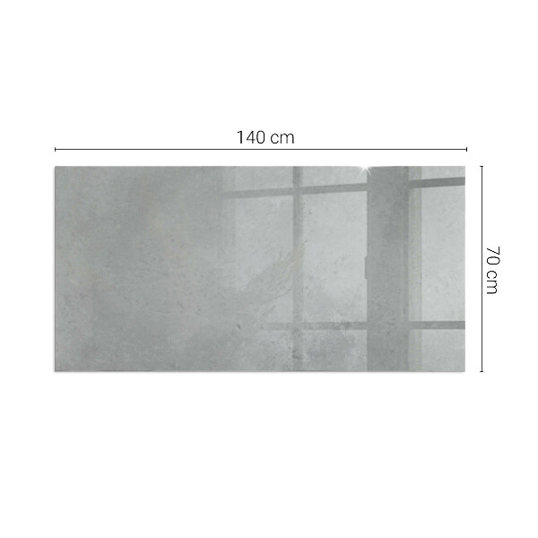 Szyba hartowana pod kominek Stylizacja z efektem betonu