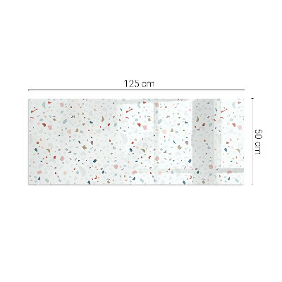 Plaat voor onder kachel Microvormen in subtiele harmonie