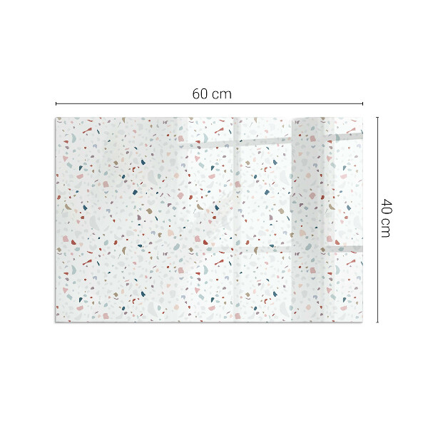 Plaat voor onder kachel Microvormen in subtiele harmonie