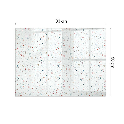 Plaat voor onder kachel Microvormen in subtiele harmonie
