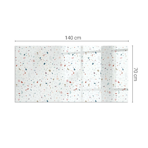 Plaat voor onder kachel Microvormen in subtiele harmonie