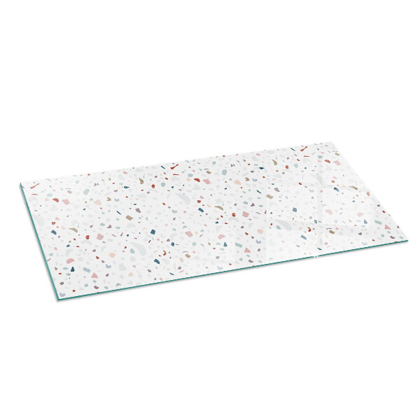 Szyba hartowana pod kominek Mikro kształty w subtelnej harmonii