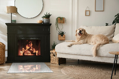 Plaat voor onder kachel Microvormen in subtiele harmonie